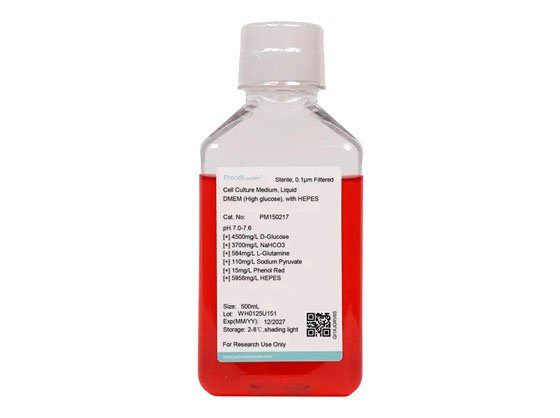 DMEM (glucosa alta), con HEPES